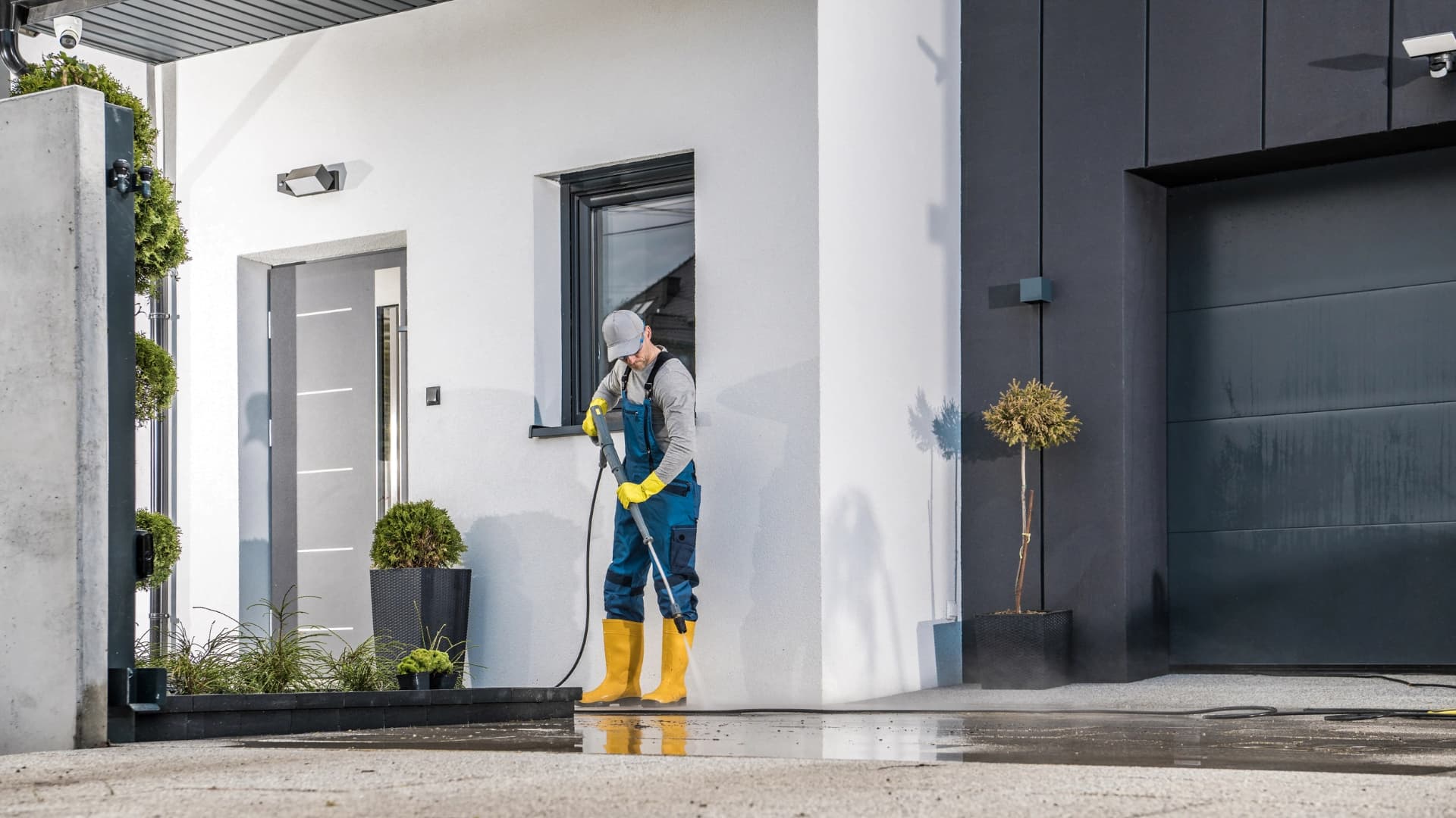 Pressure washing in West Chicago, IL