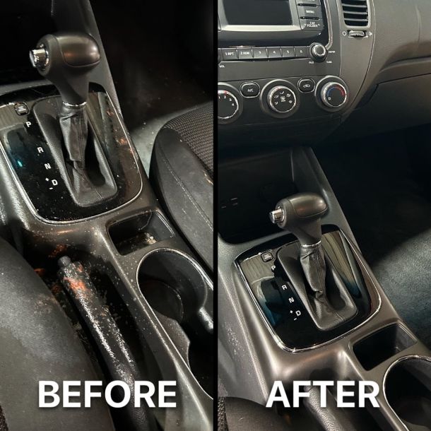 Car Center Console Detailing