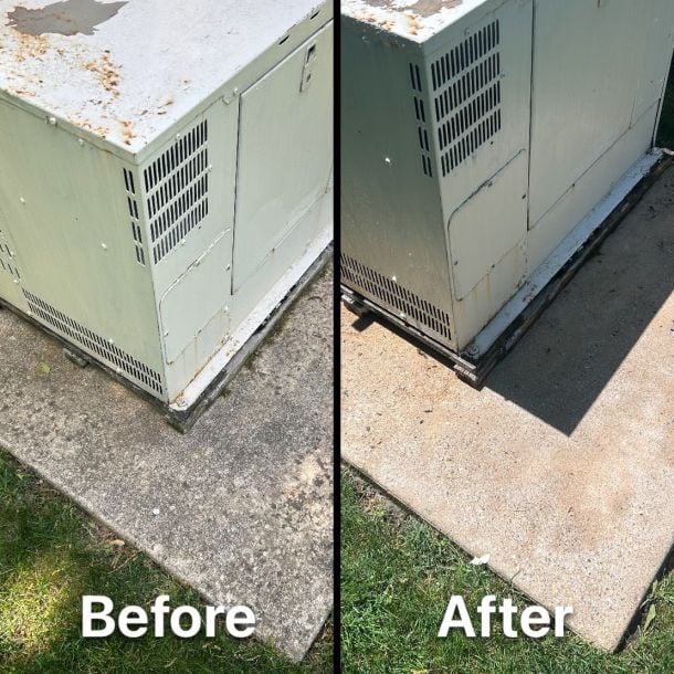 Pressure Wash Pad Before After